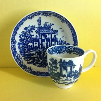 A Worcester coffee cup and saucer