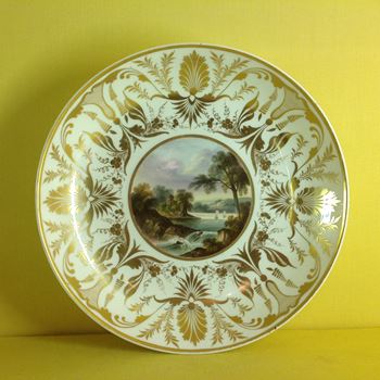 A Derby large saucer dish 
