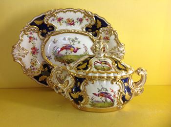 A superb Copeland sauce tureen, cover and stand