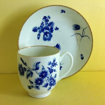 A Worcester coffee cup and saucer 