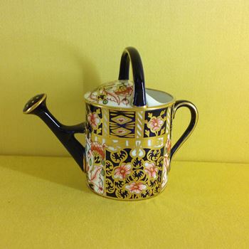 A Royal Crown Derby miniature watering can 