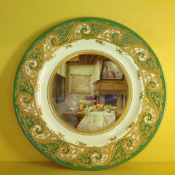 A Royal Worcester cabinet plate 