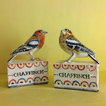 A pair of David Cleverly models of Chaffinch 