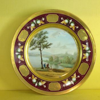 A Paris porcelain plate 