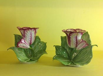 A pair of Anne Gordon models of tulips 