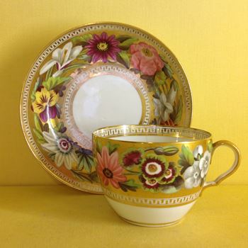 A Spode Bute Shape teacup and saucer 