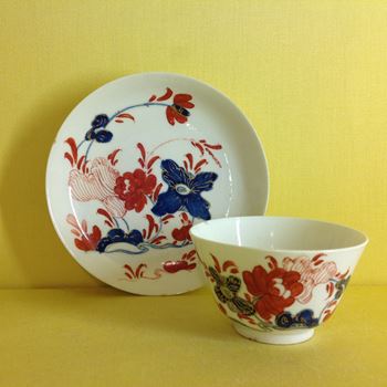 A Bow tea bowl and saucer 