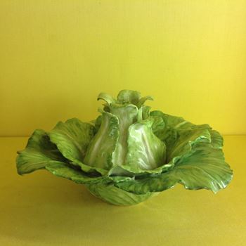 An Anne Gordon porcelain model of a cabbage