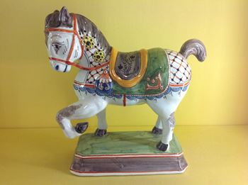 A Dutch Delft model of a horse 