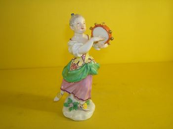 A Meissen figure of a young girl