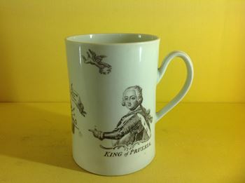 A Worcester 'King of Prussia' mug