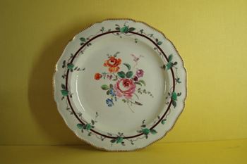 A Worcester Giles decorated plate