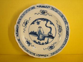 A rare Bow small plate
