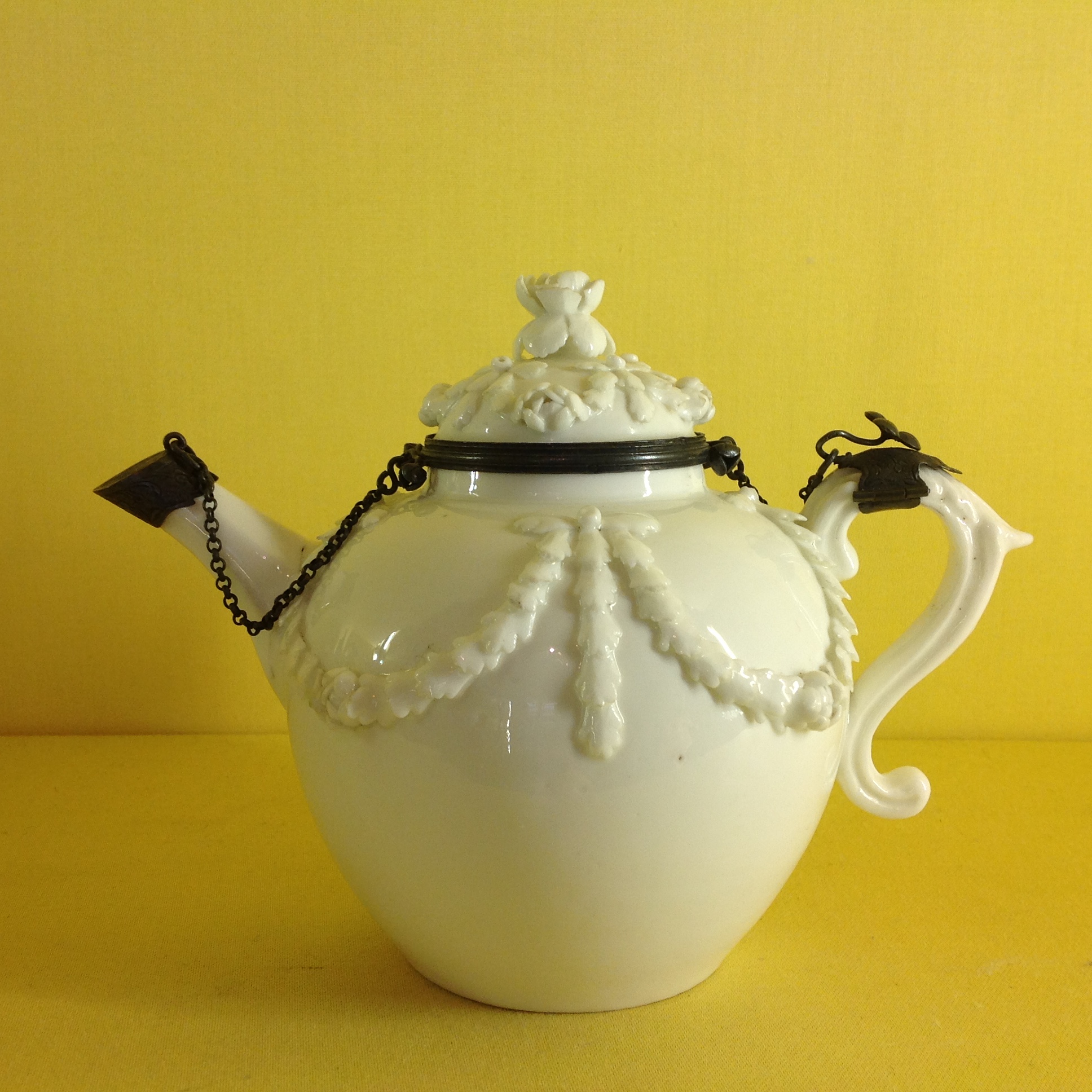 A rare Mennecy  teapot and cover 