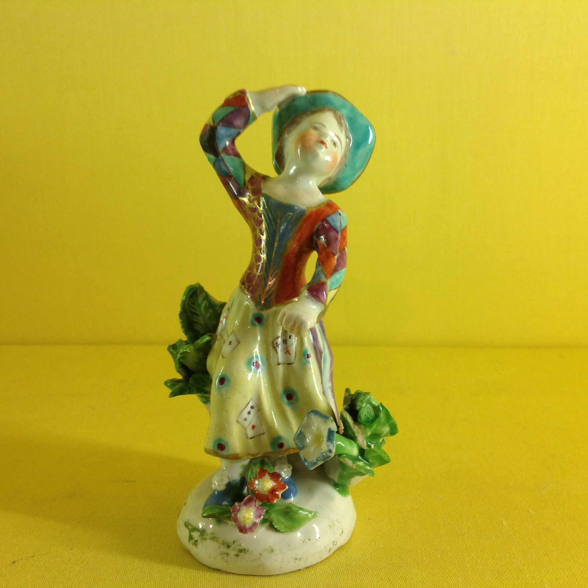 A Bow small figure of Columbine