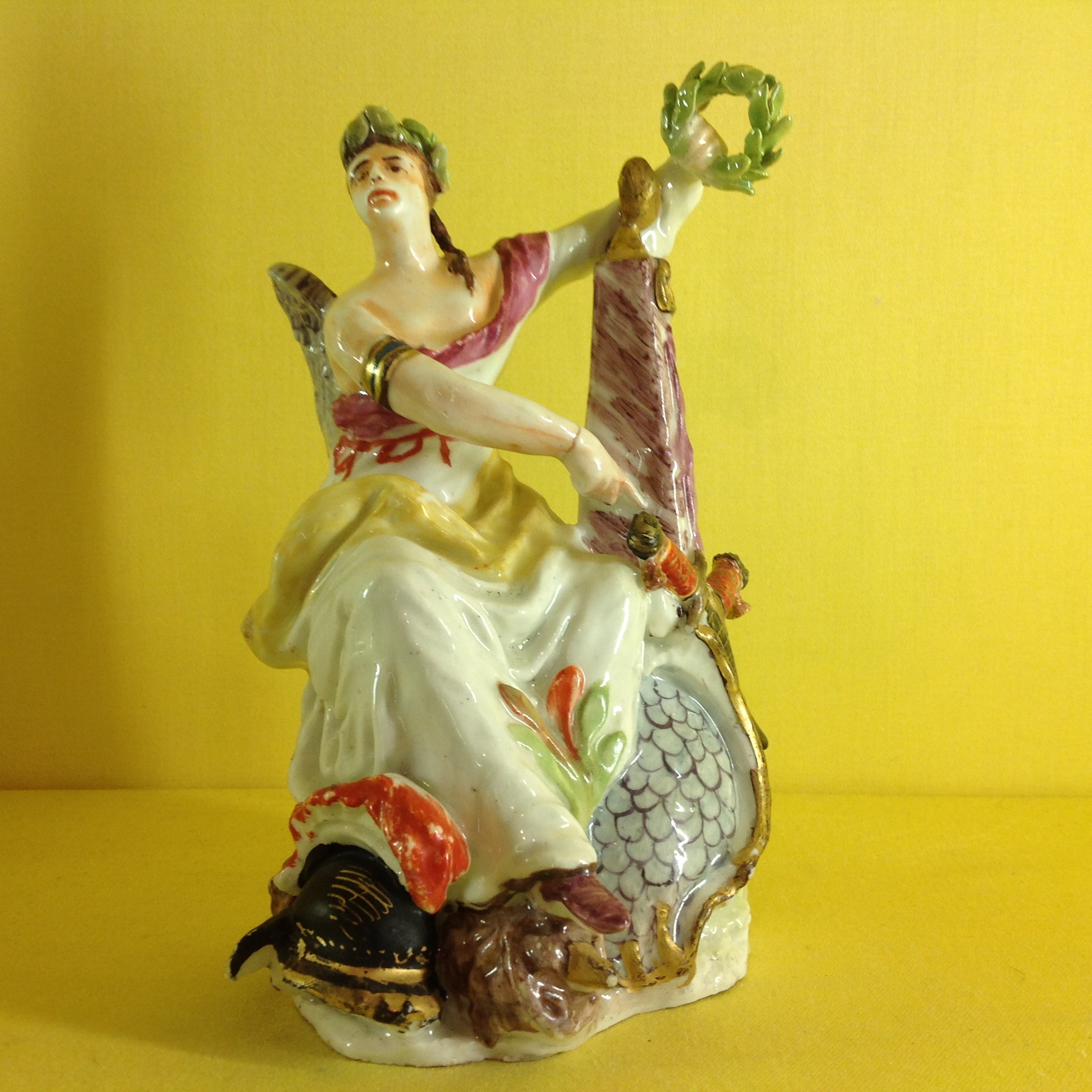 A rare Bow 'Muses Modeller' figure of Polyhymnia 