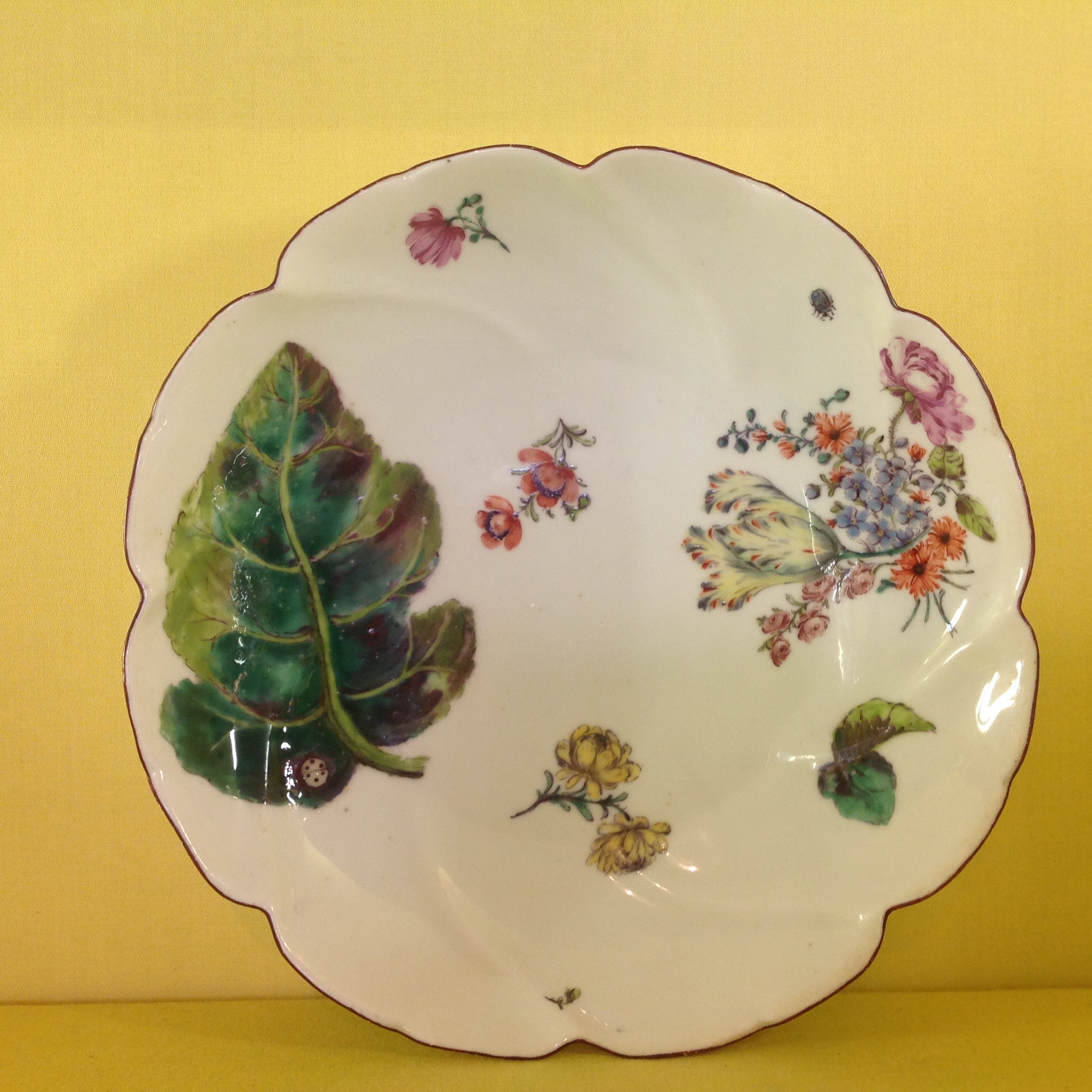 A rare Chelsea saucer dish 