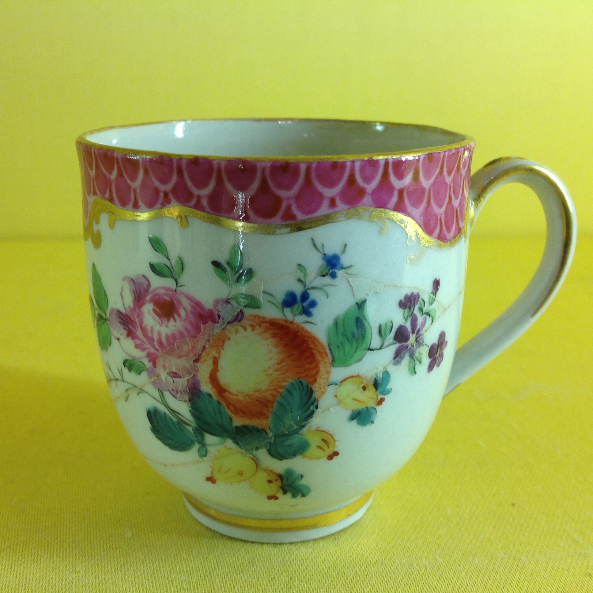 A rare Worcester coffee cup