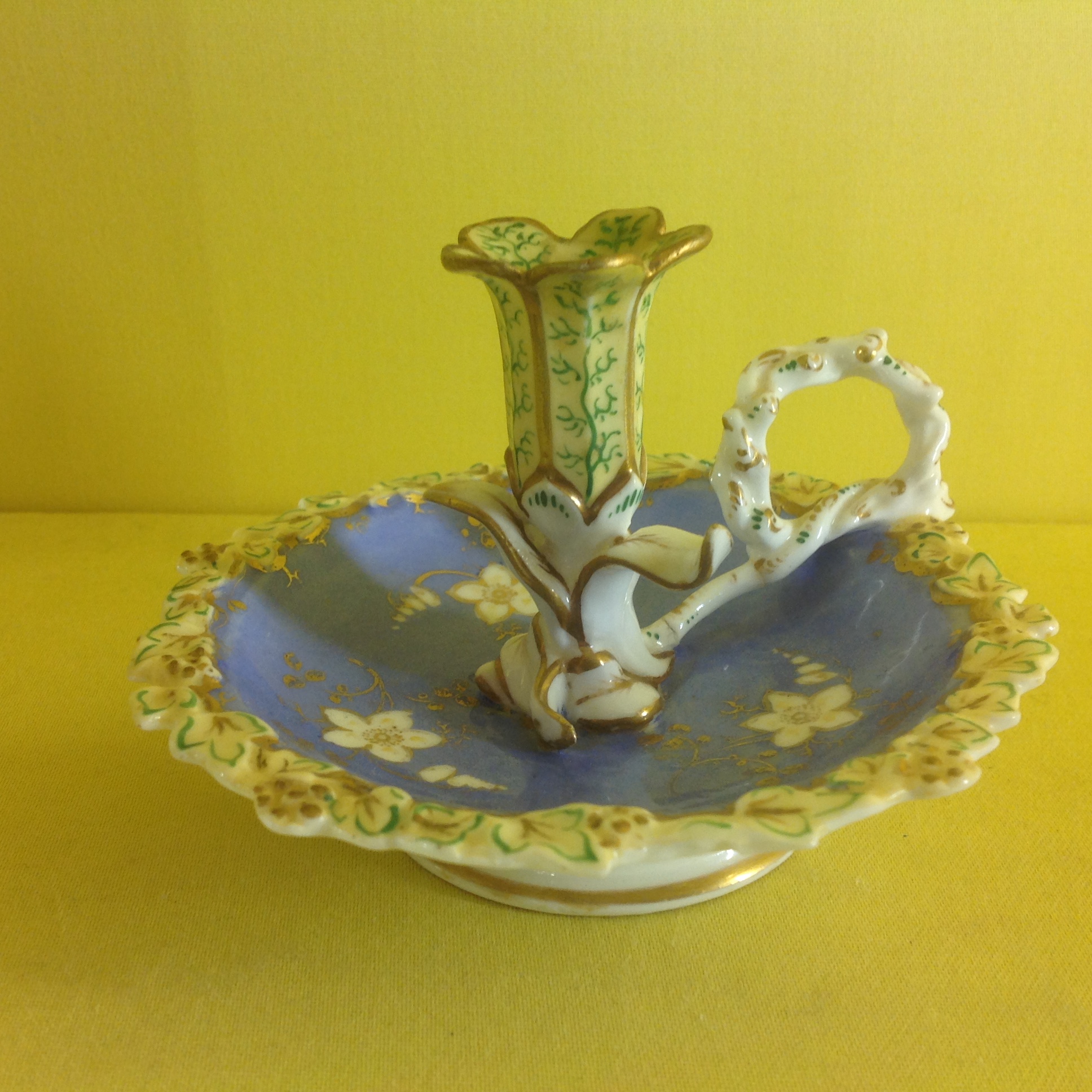 An unusual Samuel Alcock chamber candlestick