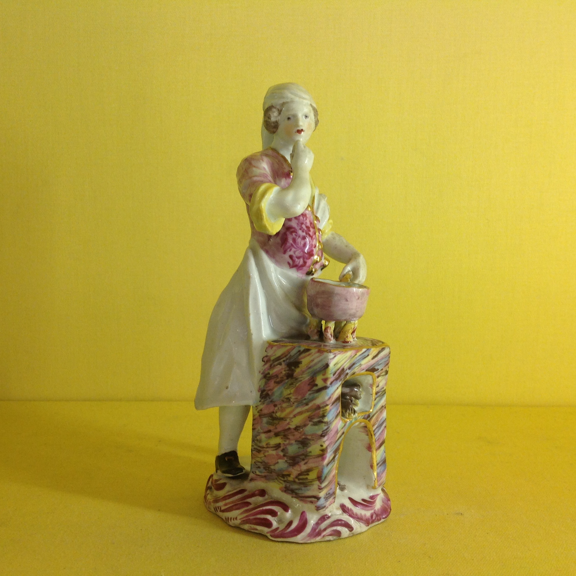 A rare Bow figure of a street cook 