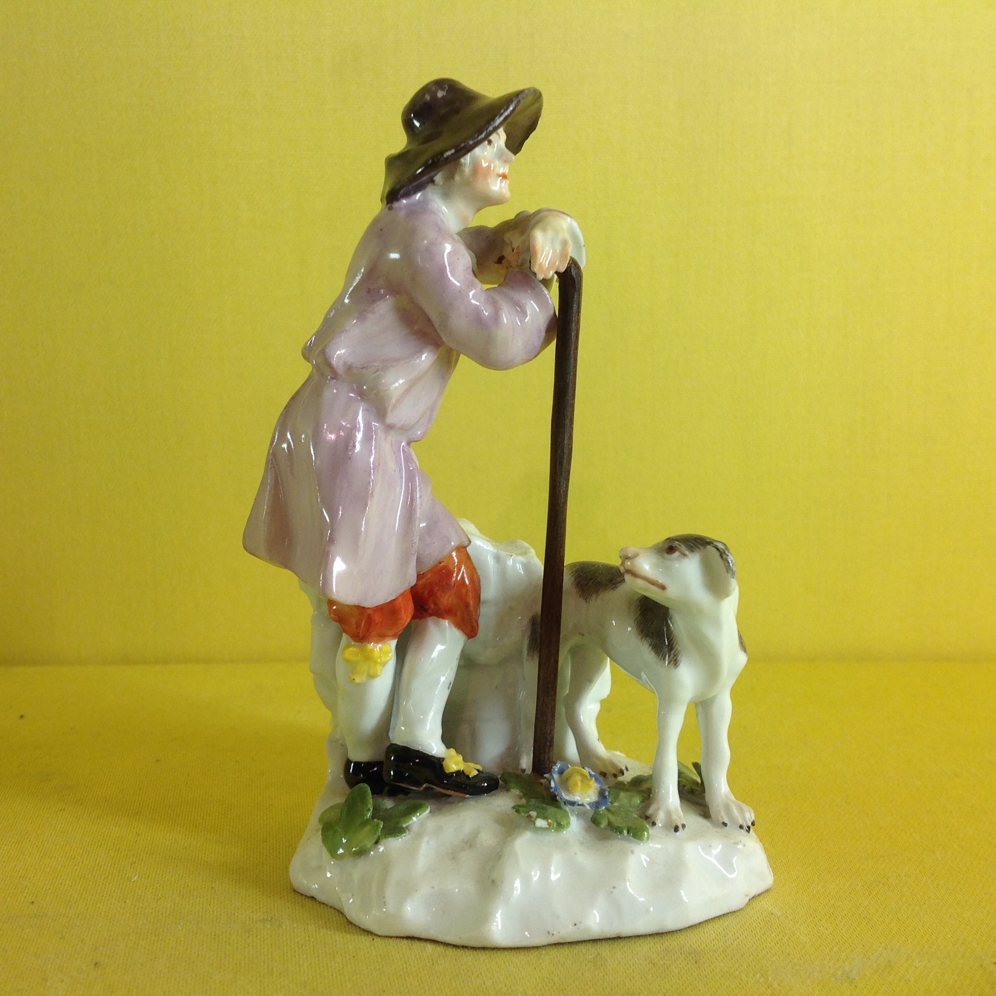 An unusual Meissen small figure 