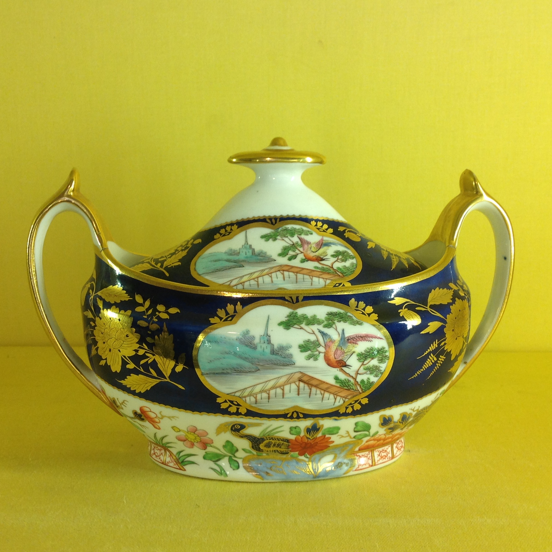 A Spode sucrier and cover 