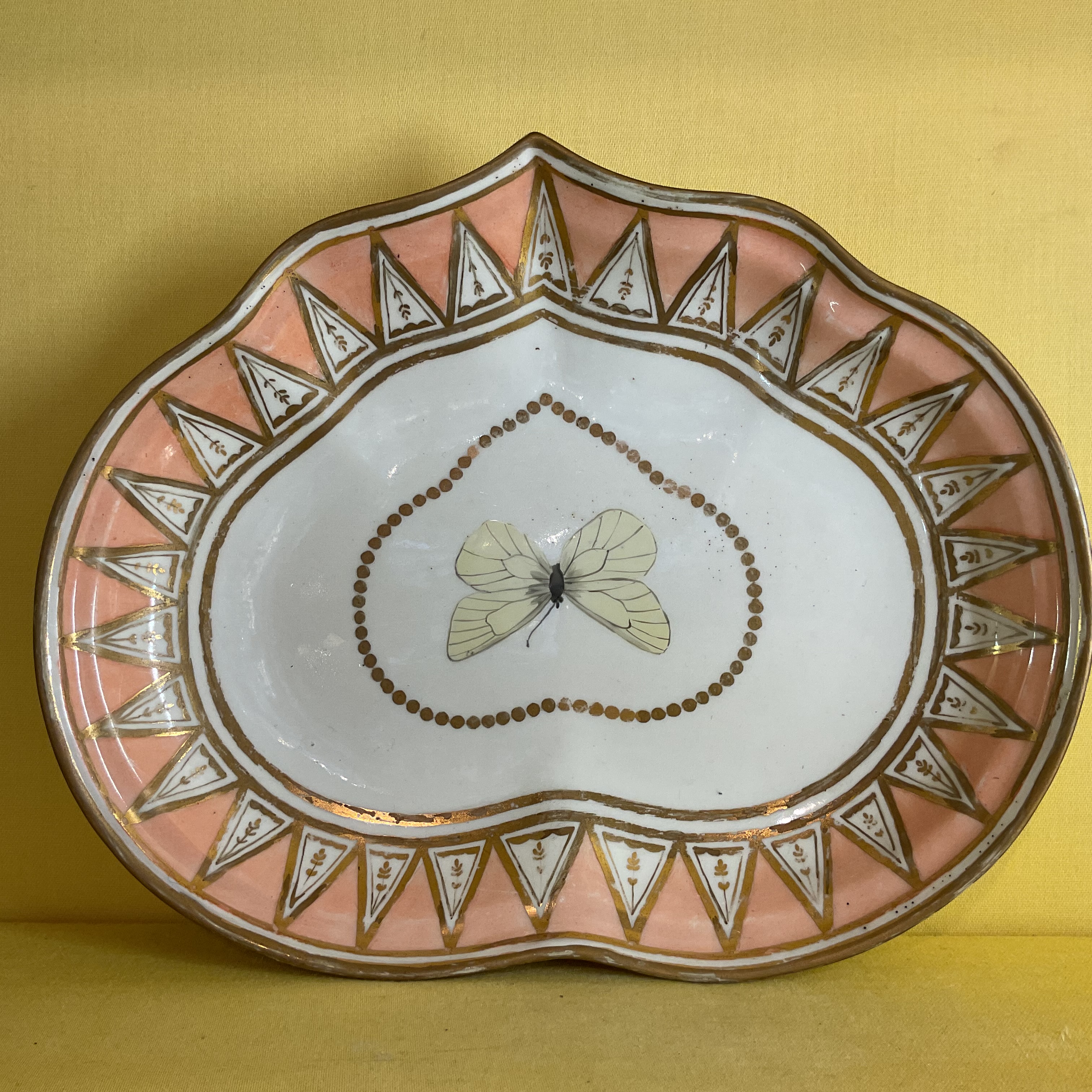 A Derby heart shaped dish 