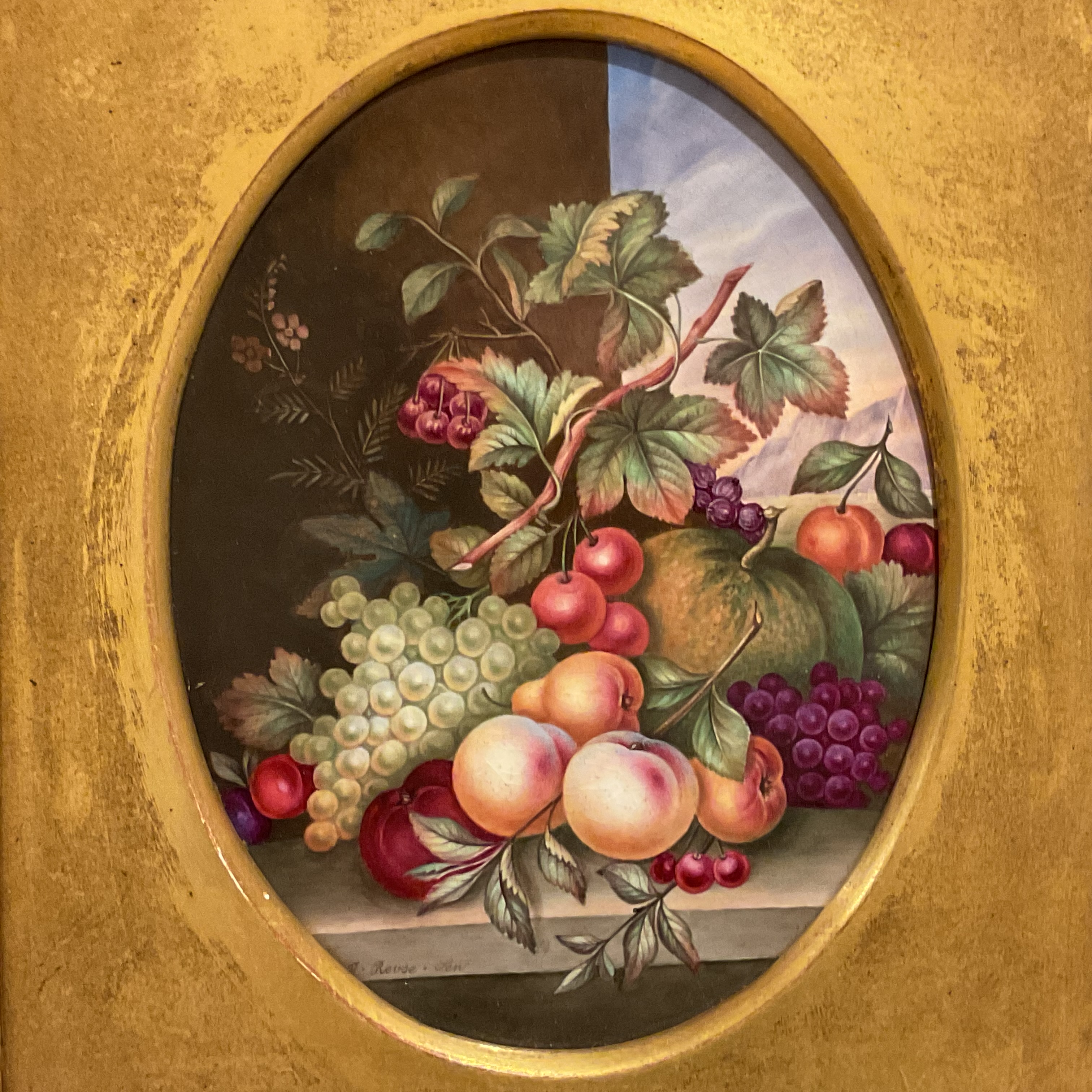 A superb Derby oval plaque 