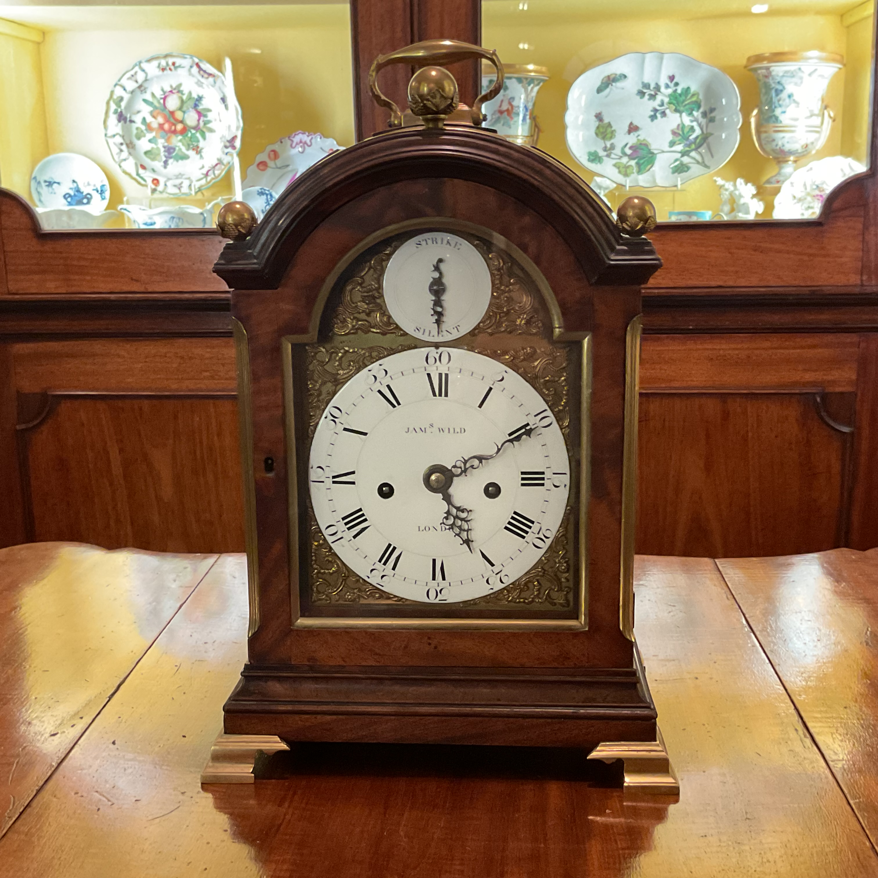 James Wild, London, a fine late 18th century bracket clock