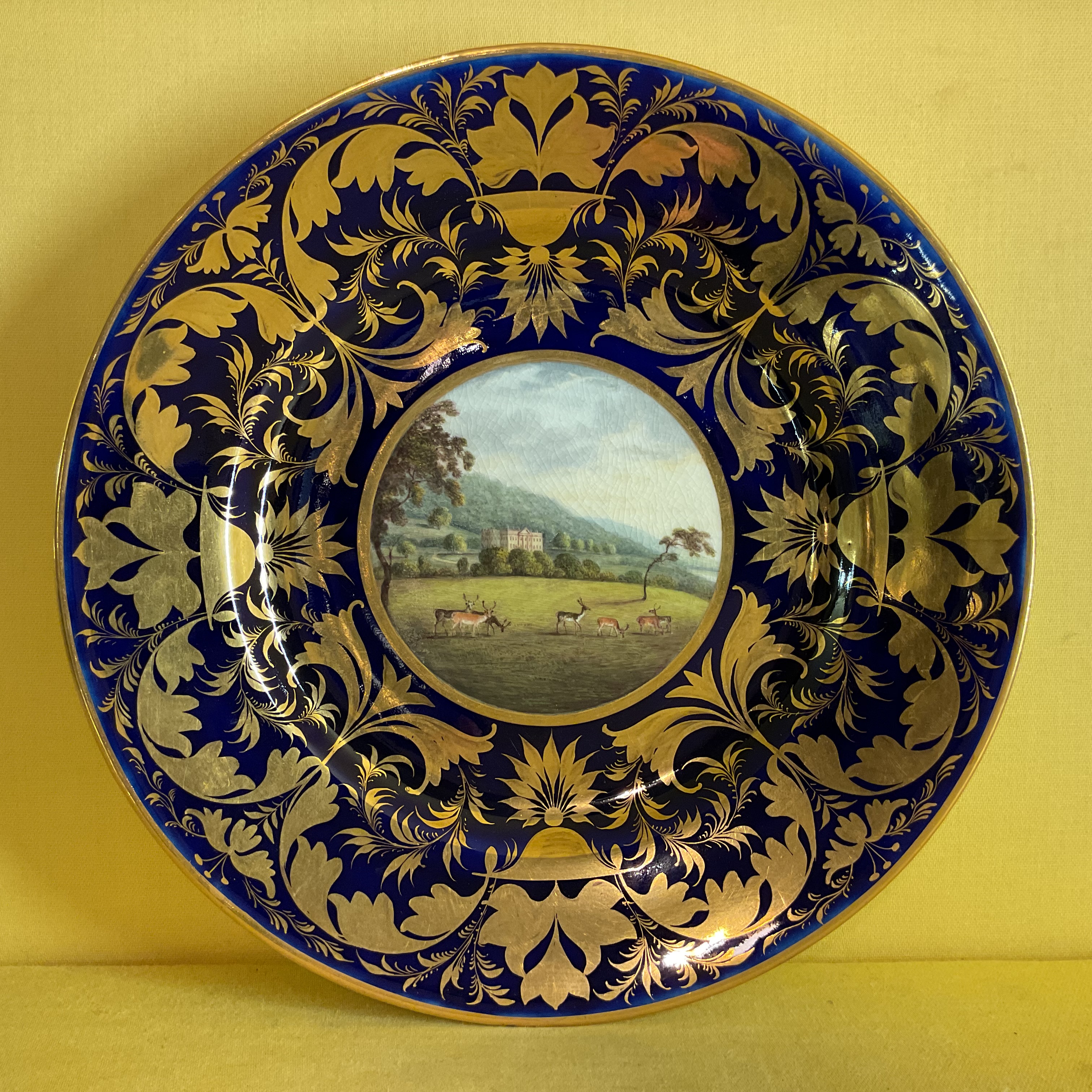 A Derby plate 