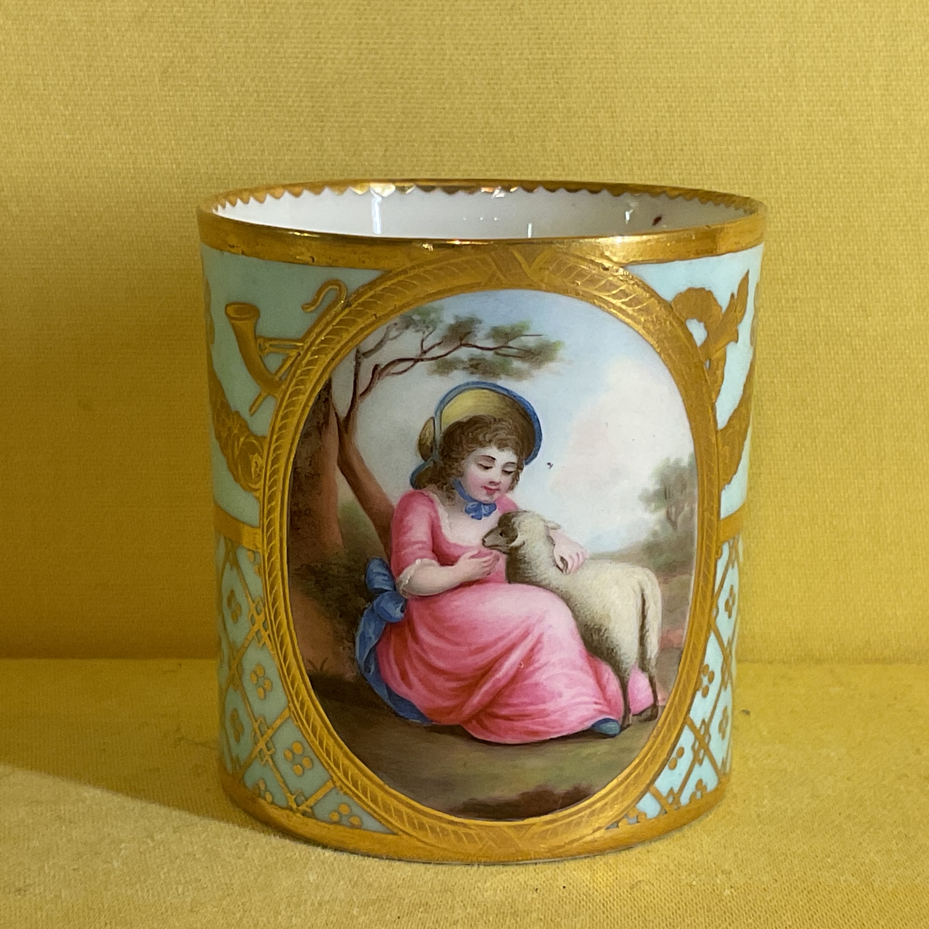 A ‘Sevres’ coffee can 