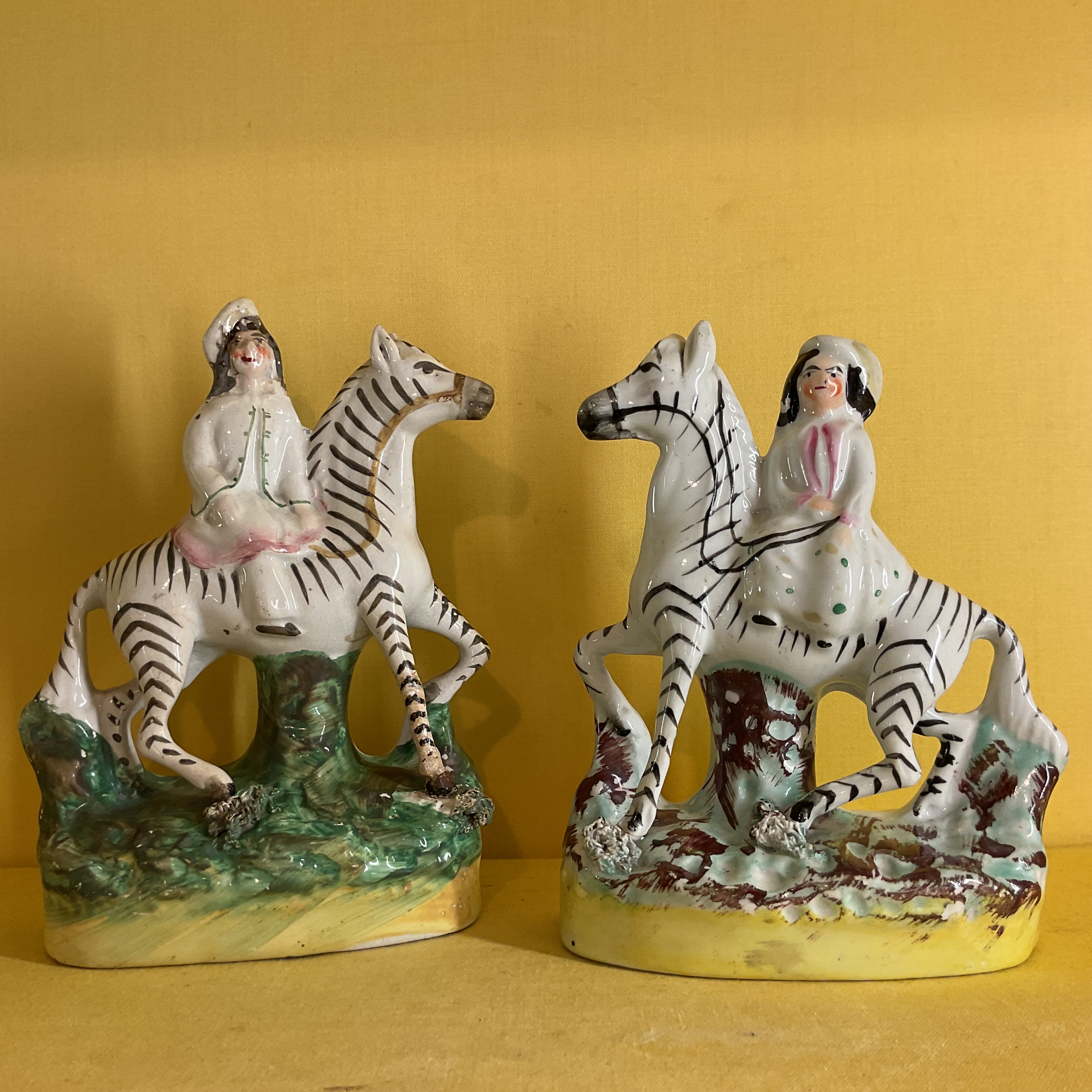 Two Staffordshire pottery models