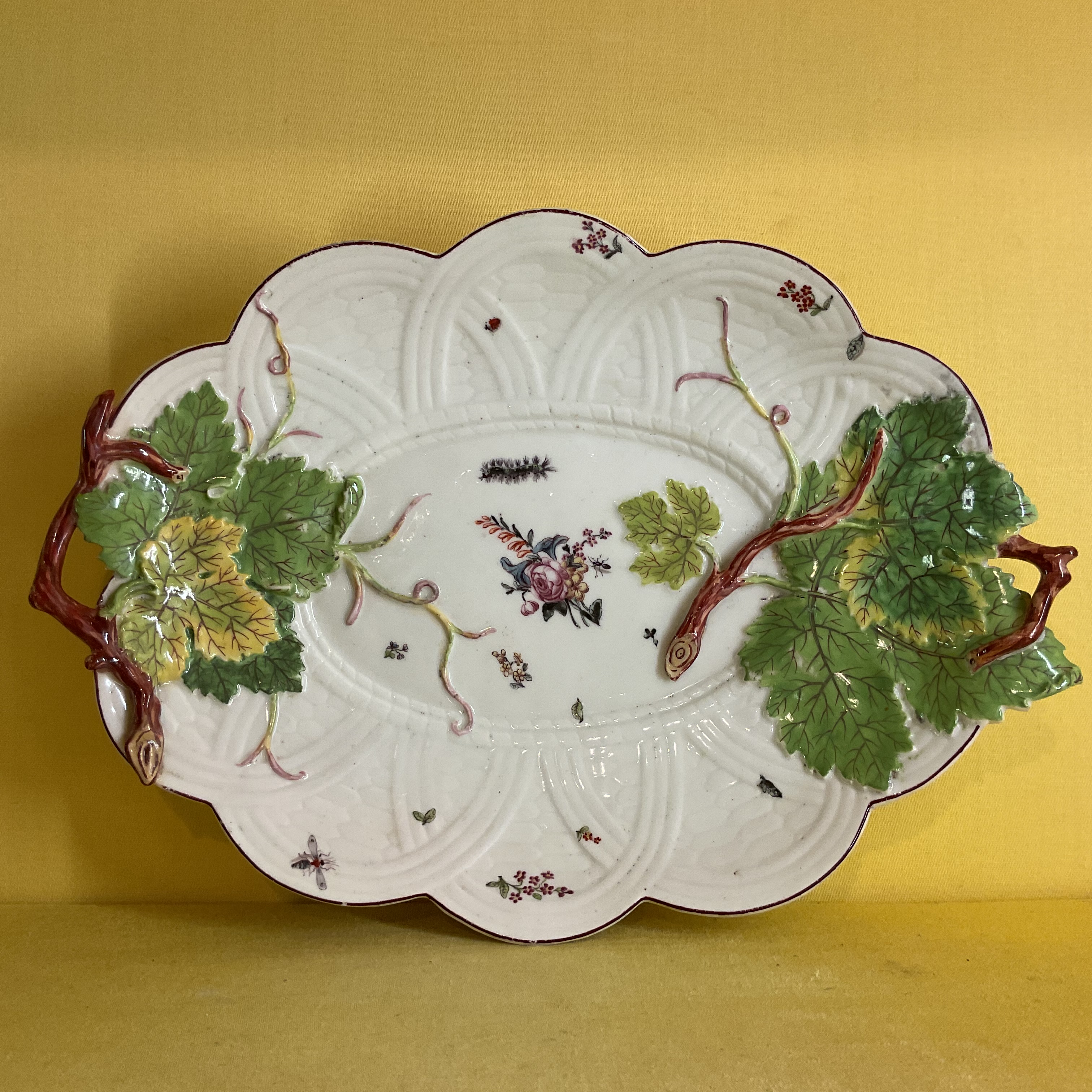 A Chelsea lobed oval dish 