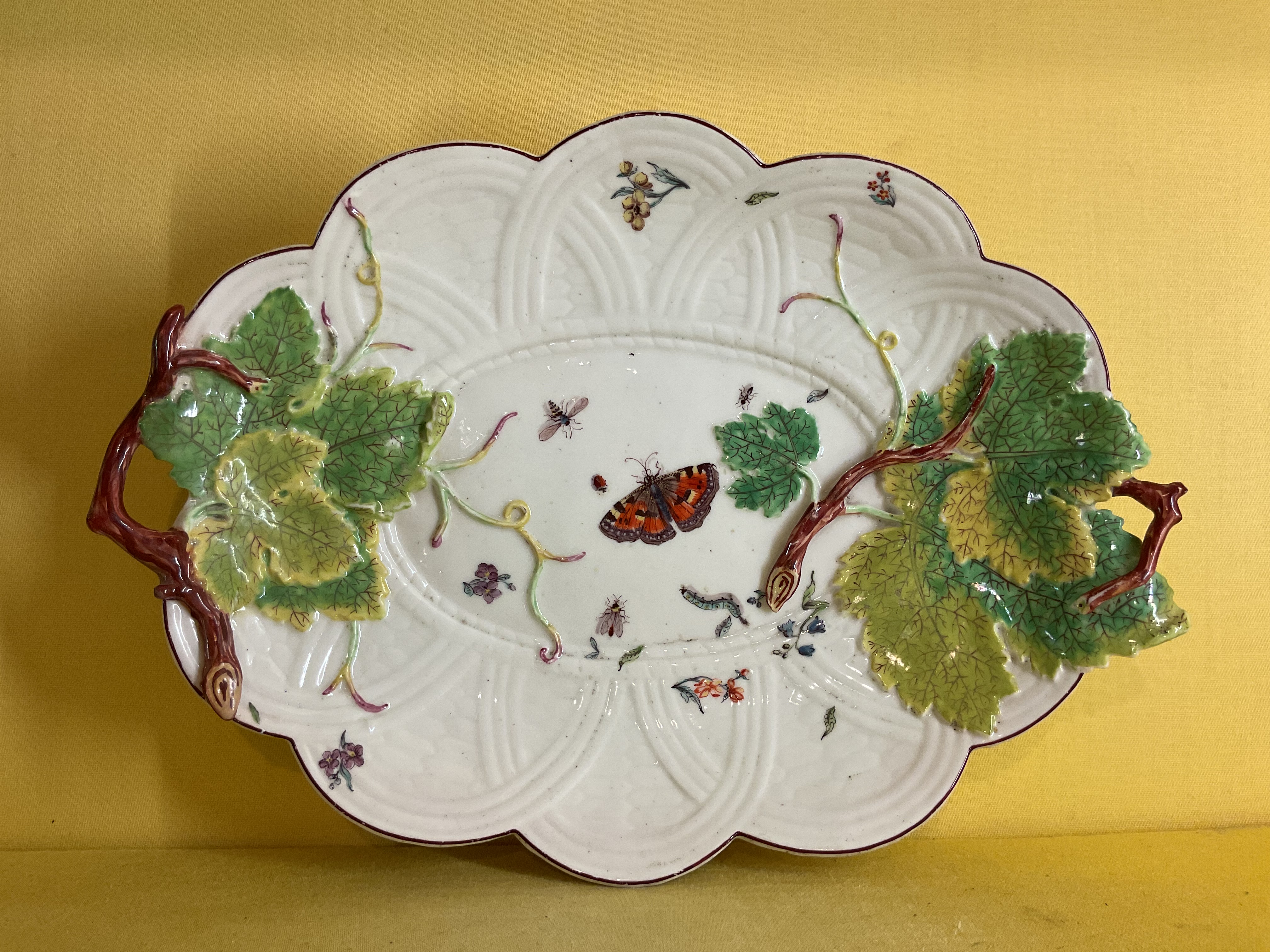 A Chelsea lobed oval dish 