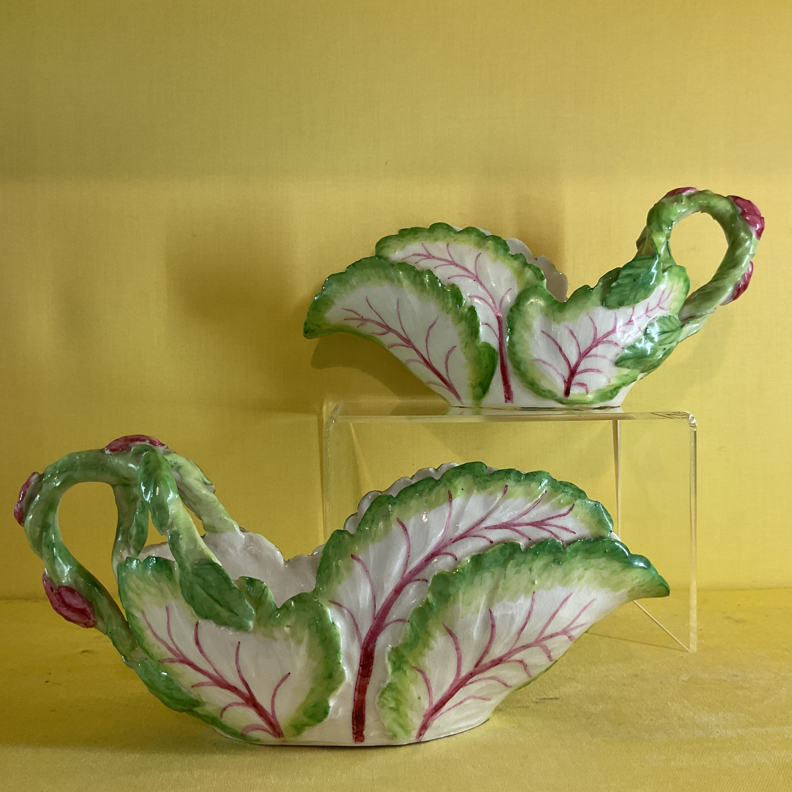 A pair of Anne Gordon (Marchioness of Aberdeen) sauceboats 