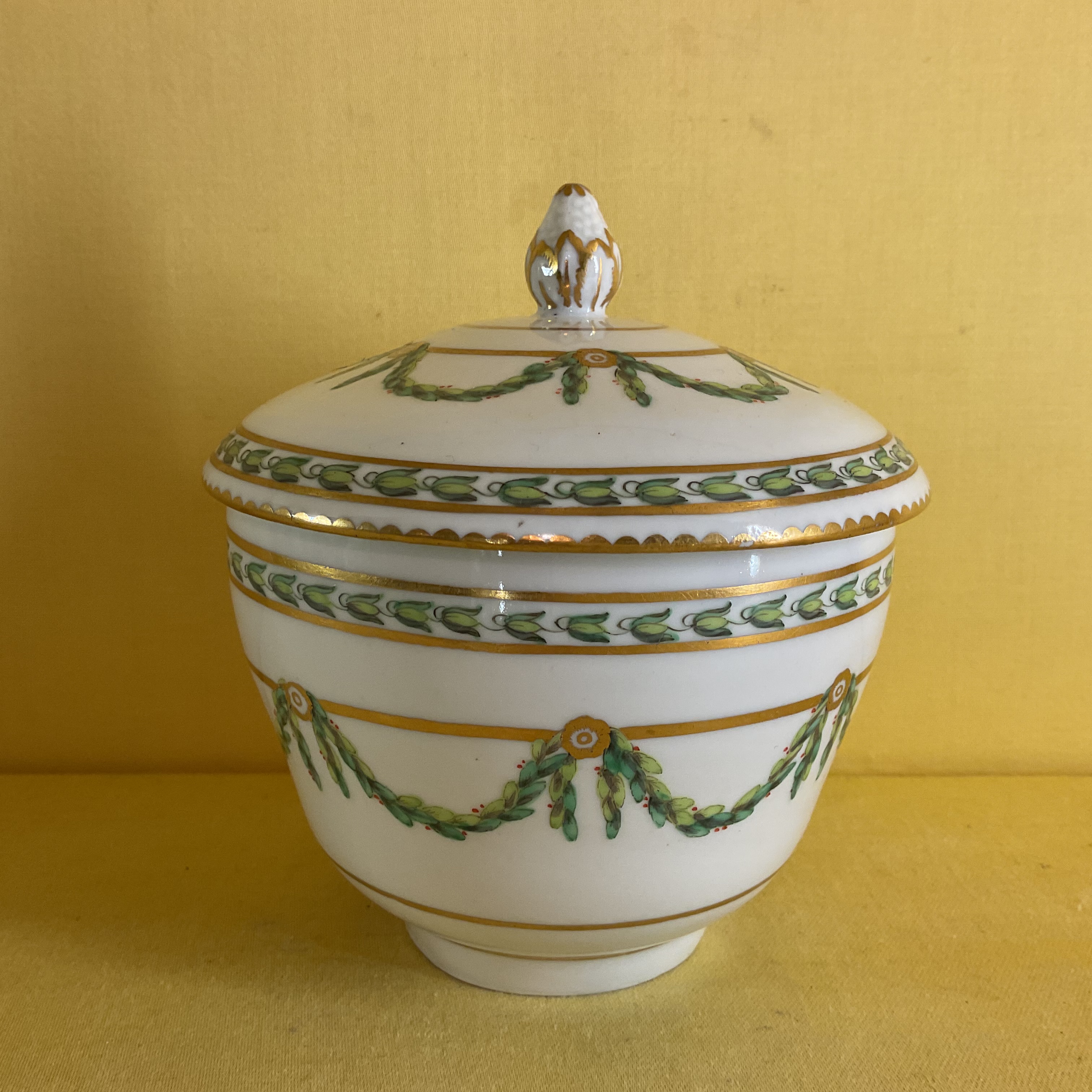 A  Bristol sucrier and cover 