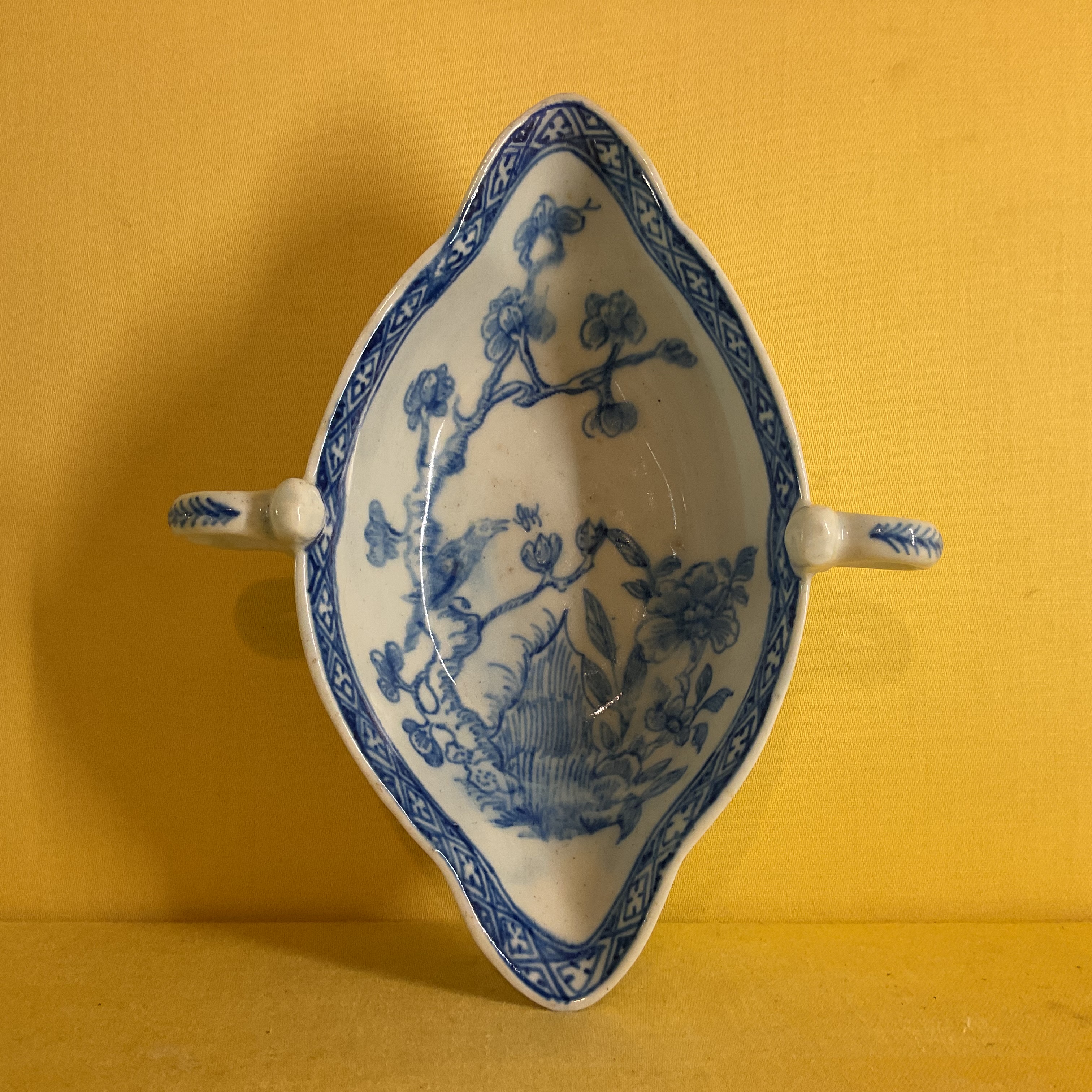 An early Bow double lipped sauceboat 
