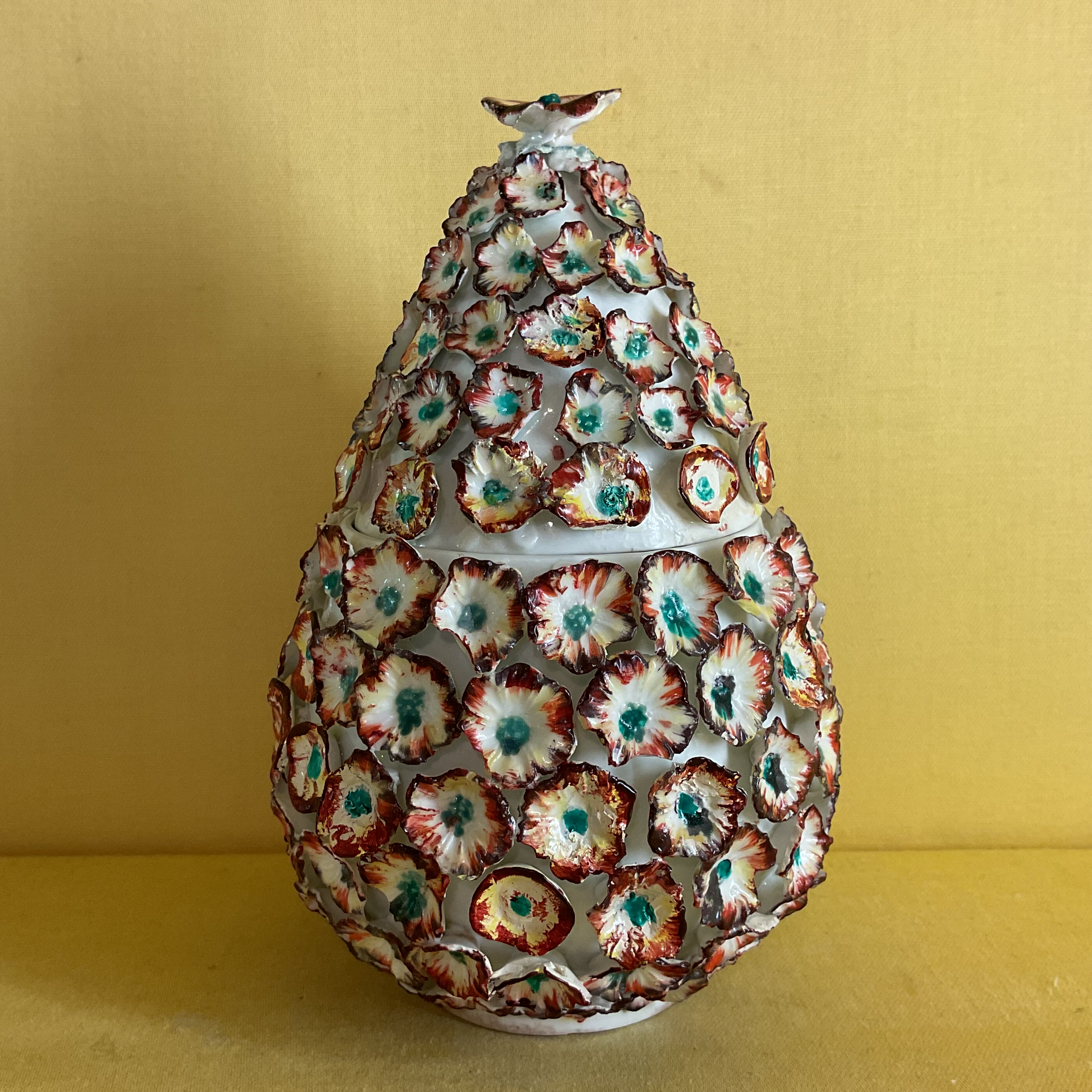 A rare Derby pineapple shaped box and cover 