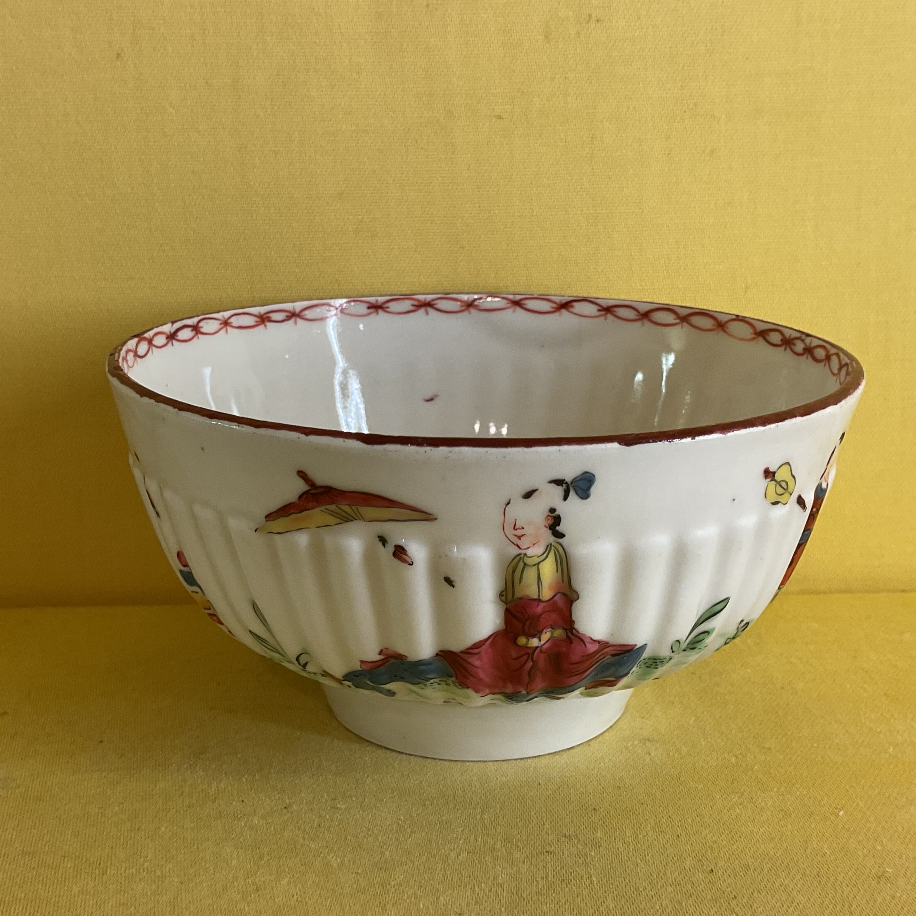 A rare Bristol small round bowl