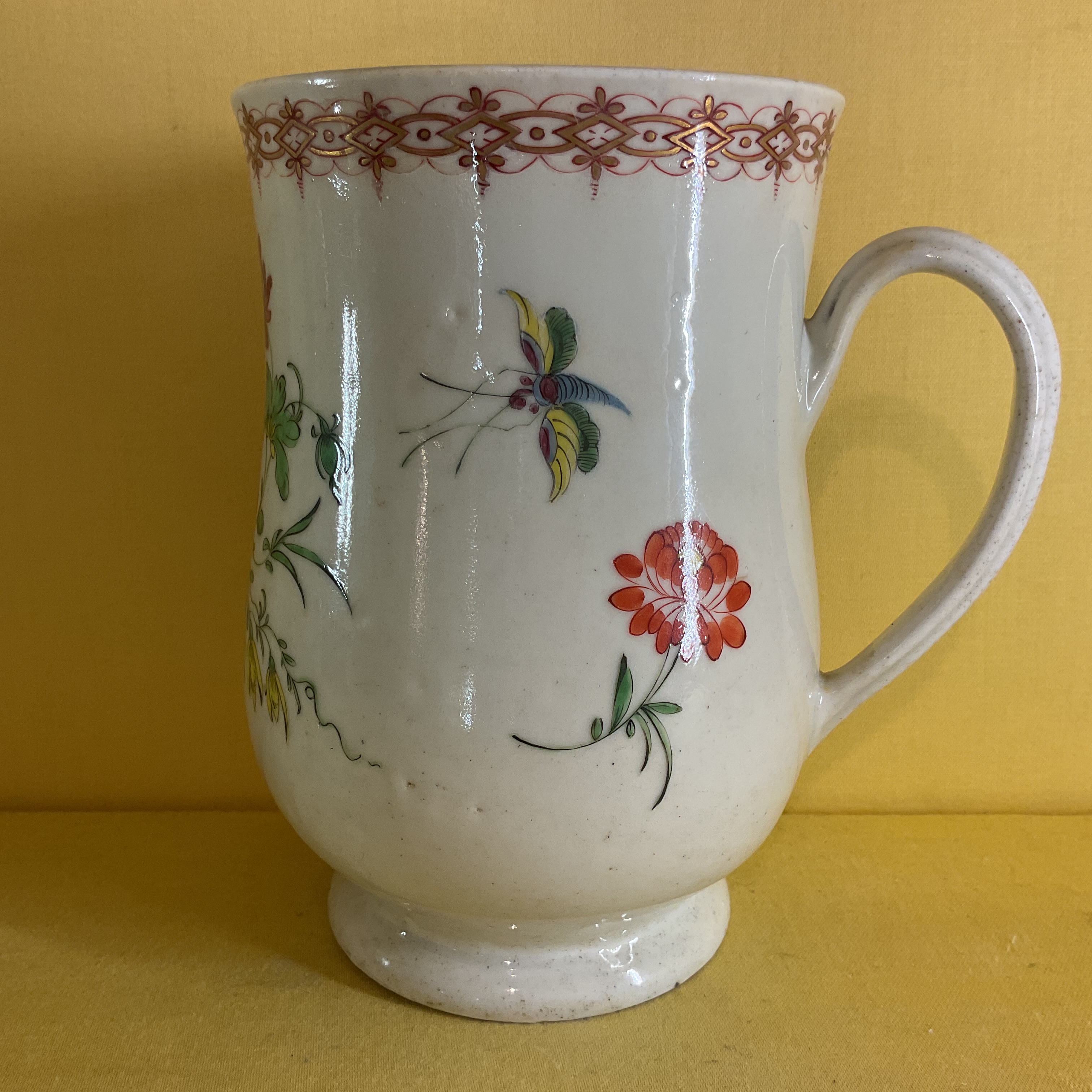 A Plymouth large baluster shaped mug 