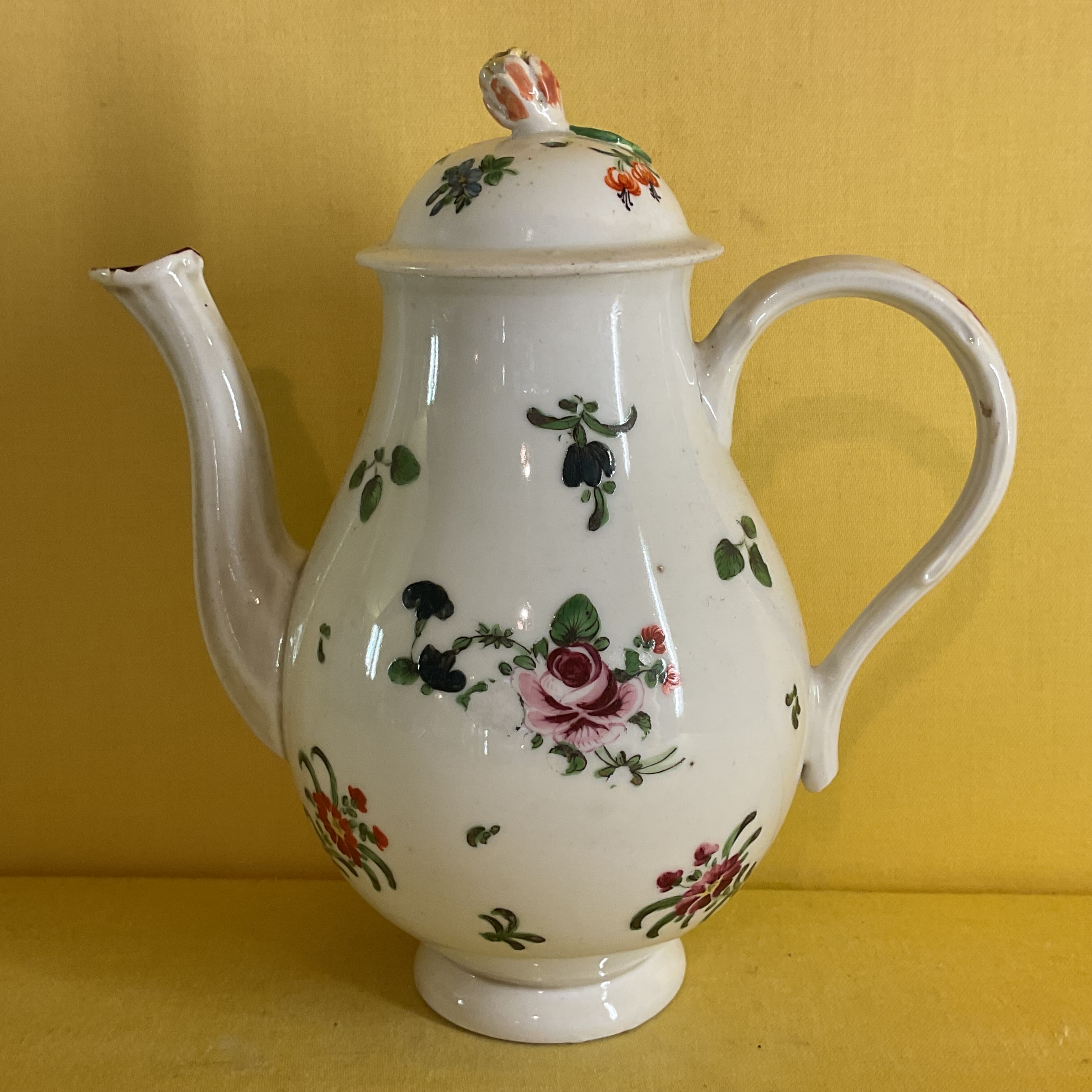 A Bristol small coffee pot and a cover