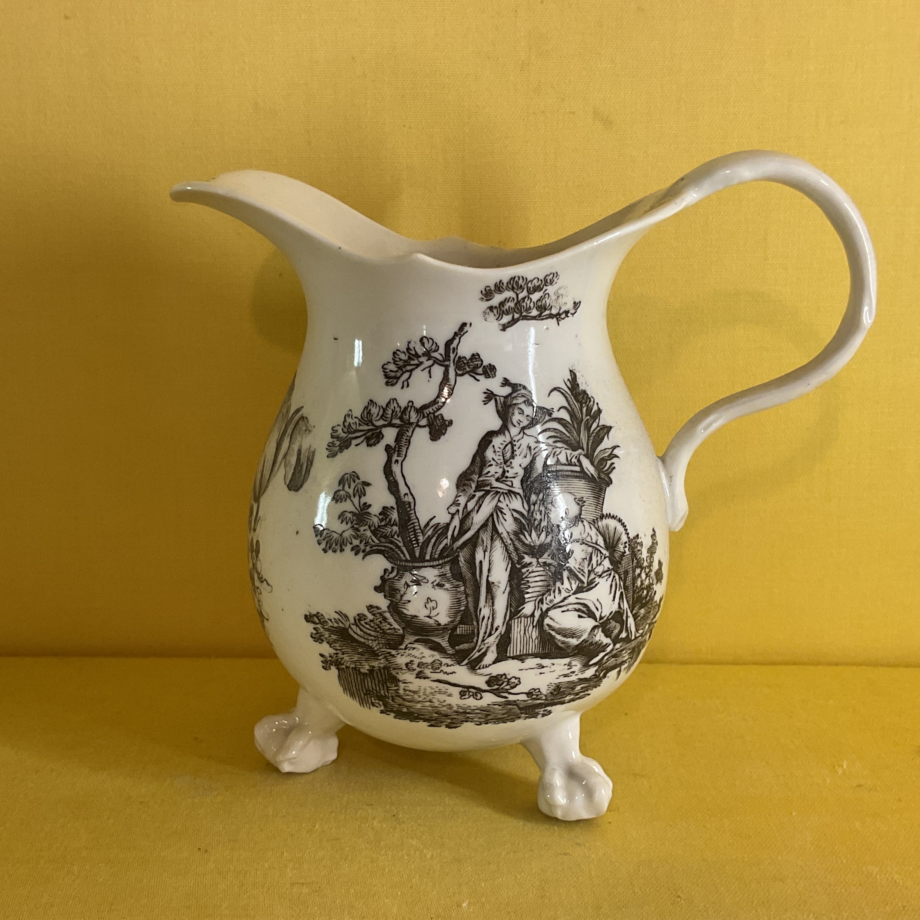An extremely rare Bristol large milk jug 