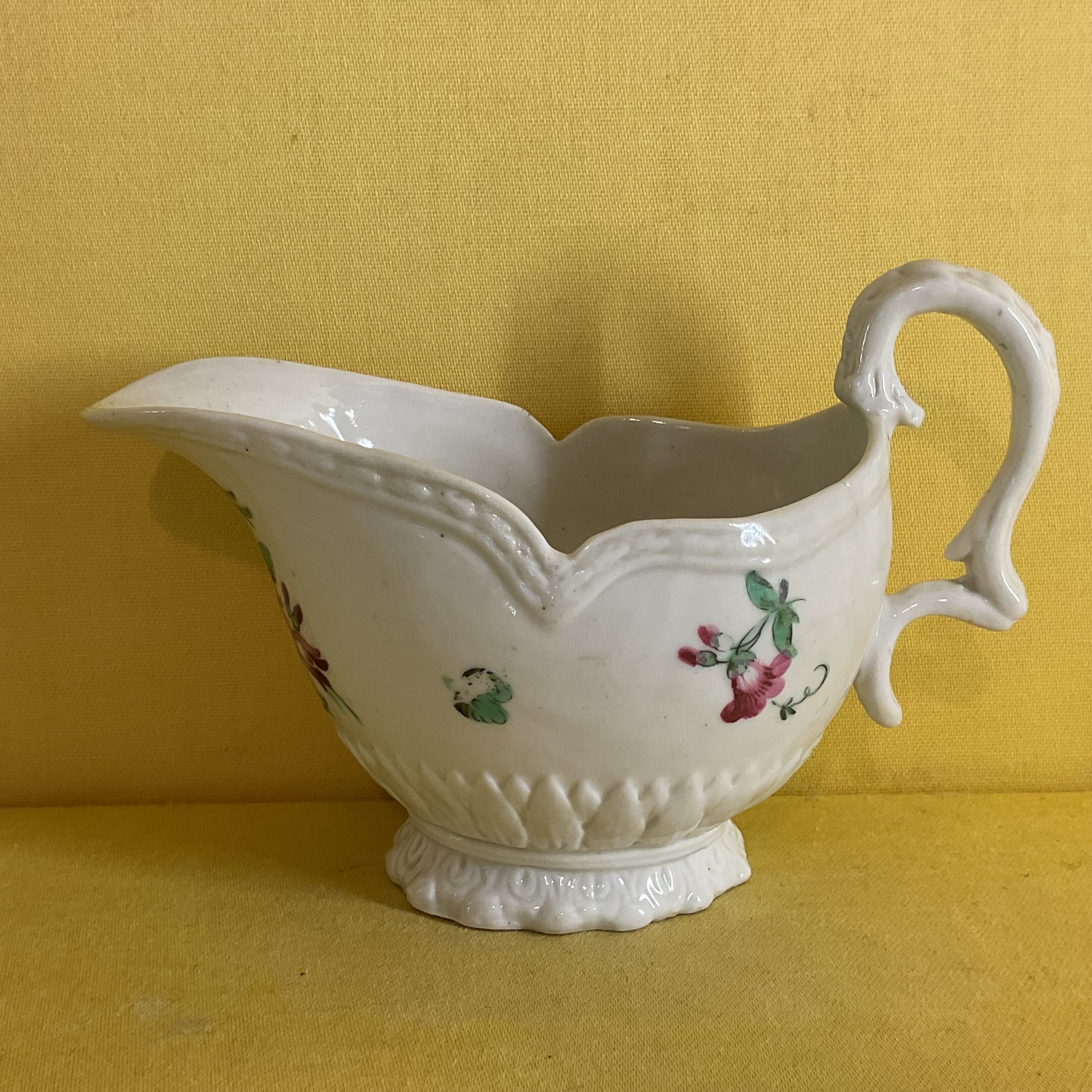 A  Bristol sauce boat 