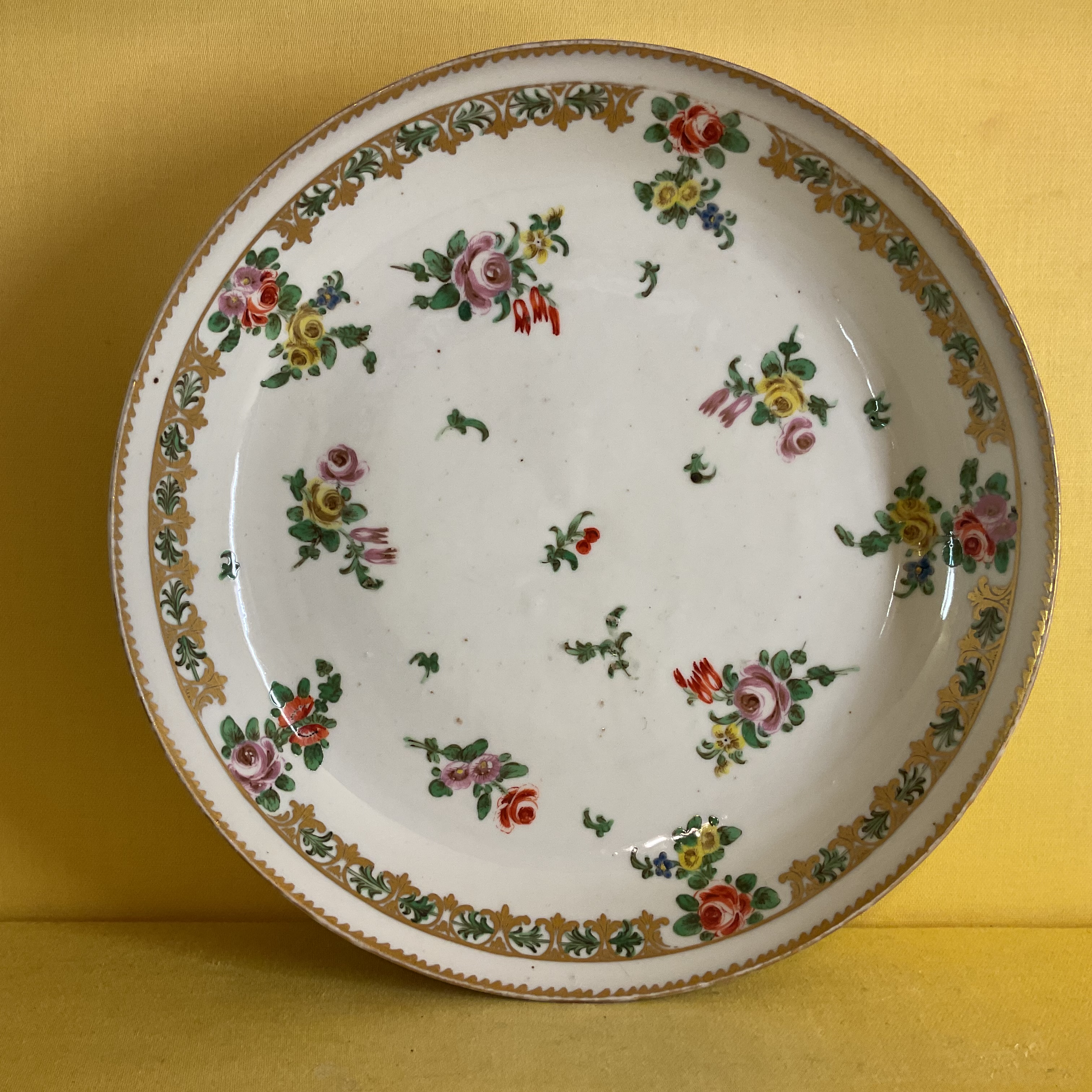 A Bristol saucer dish 