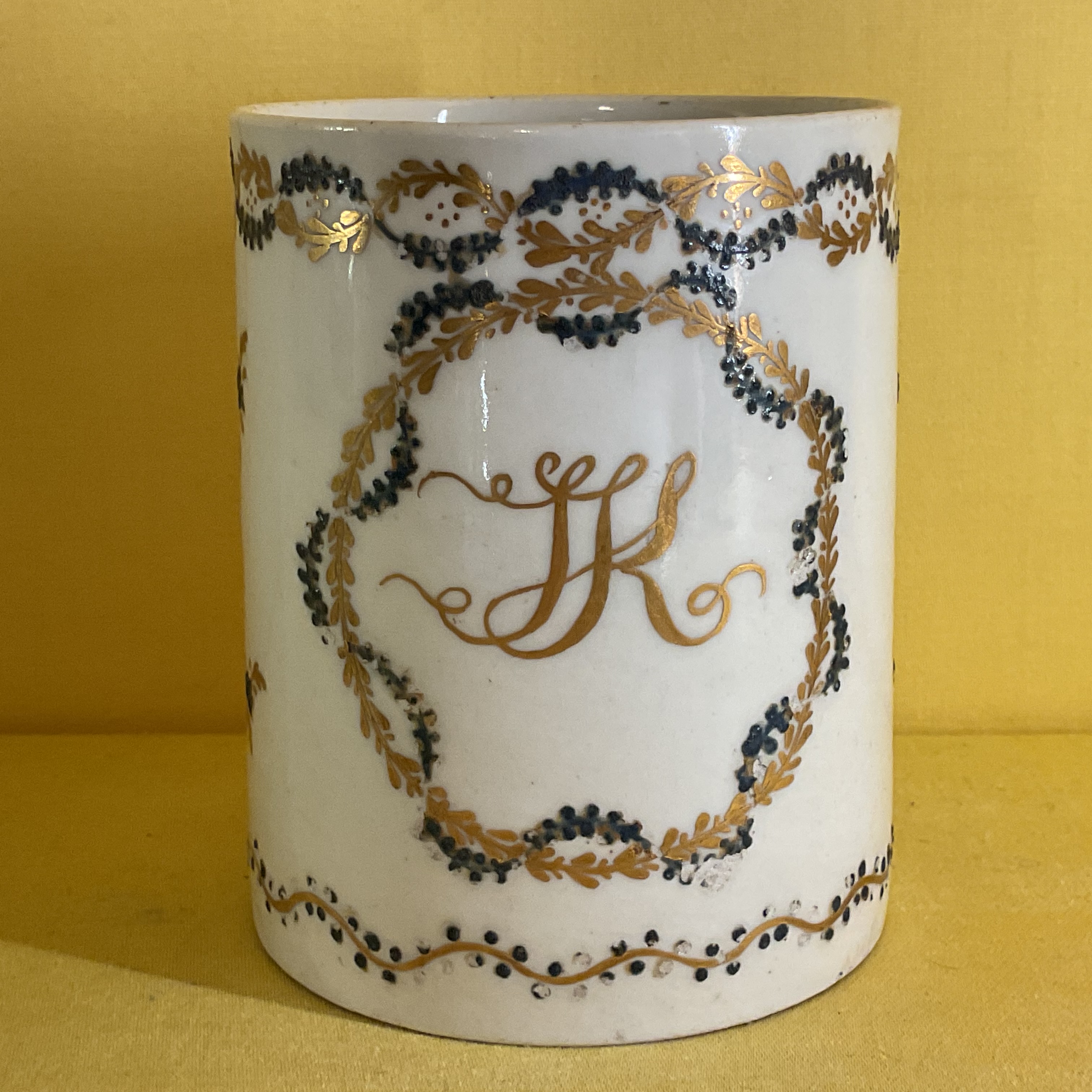 A rare Bristol cylindrical mug 