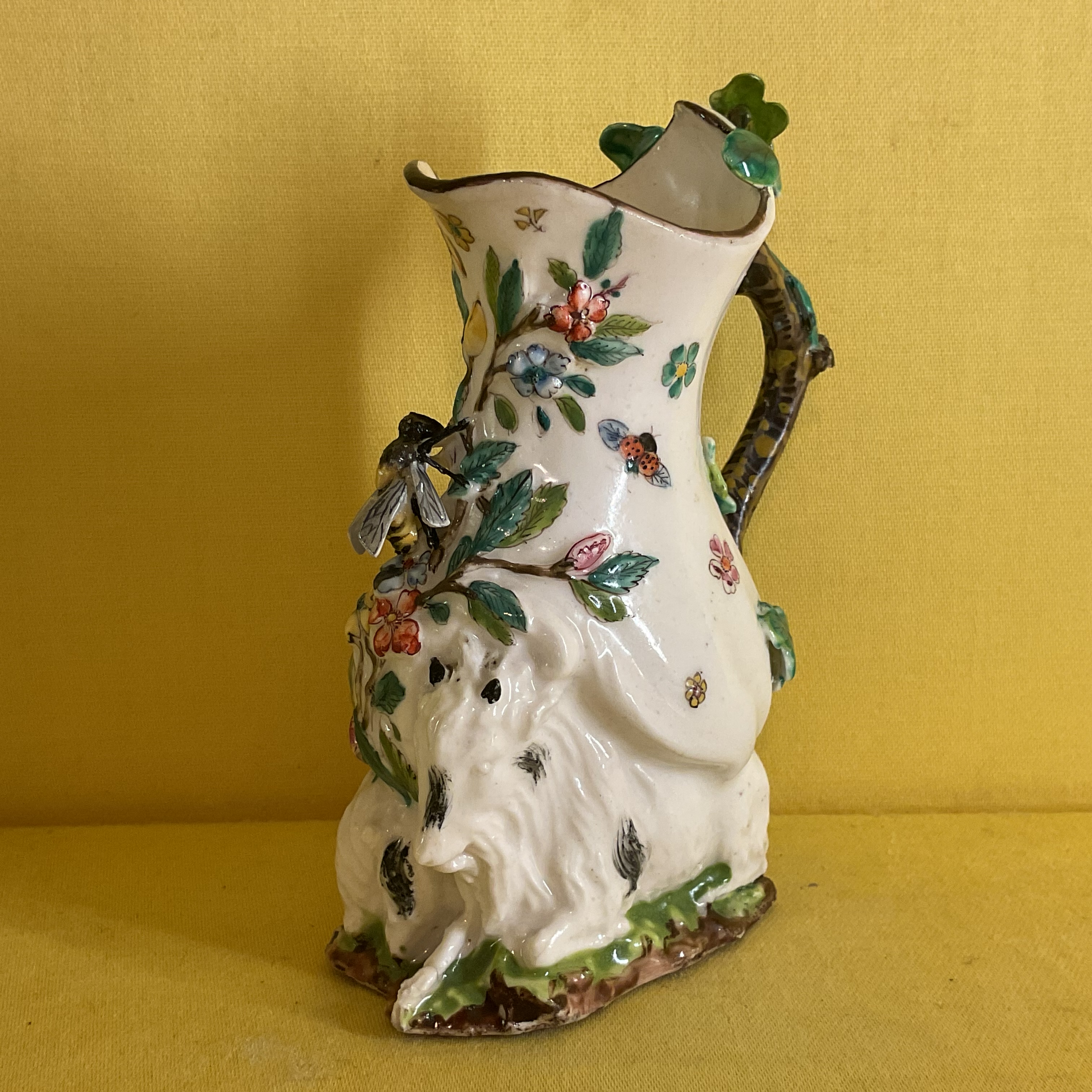 A Chelsea ‘goat and bee’ jug 