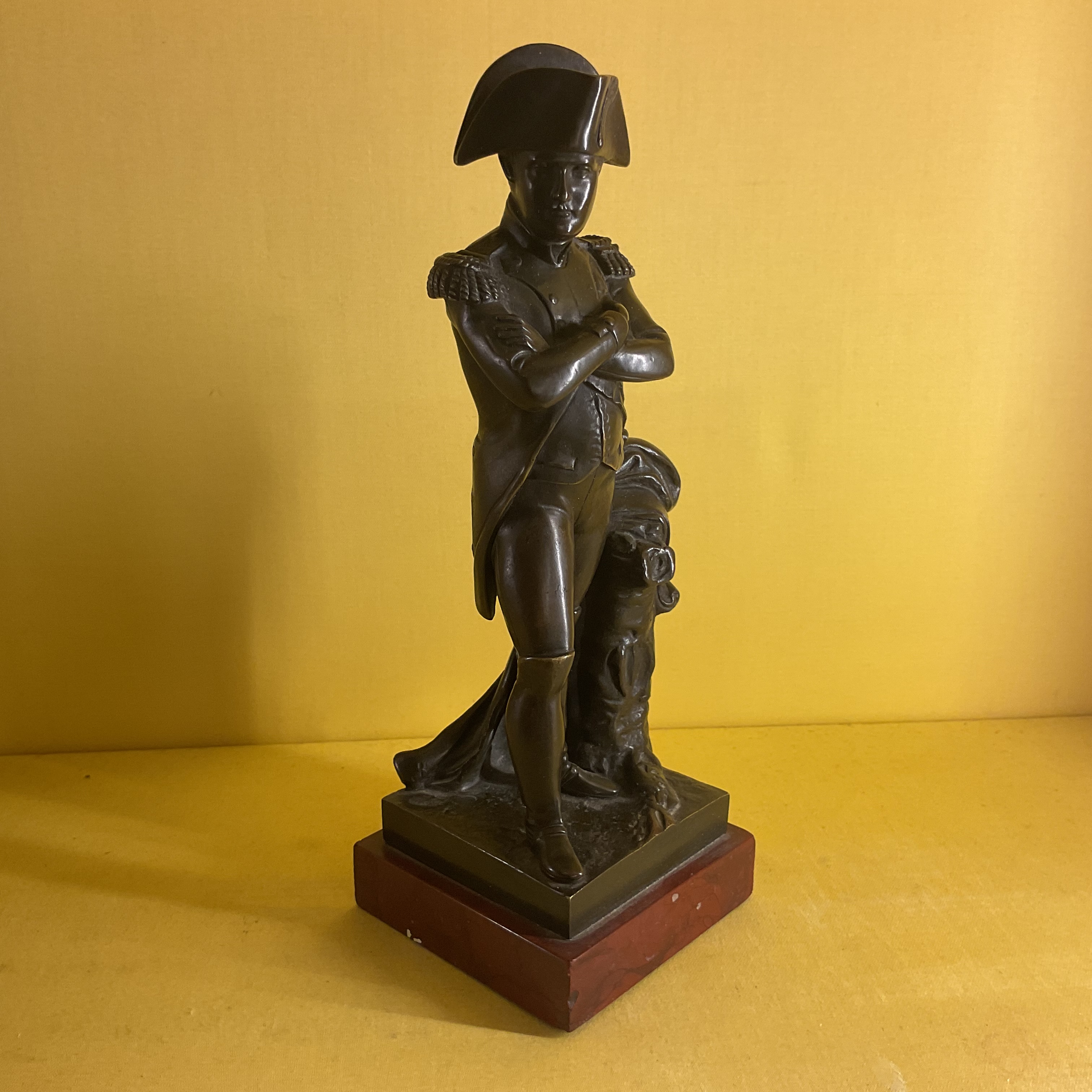 After Emille Guillemin, A bronze figure of Napoleon 