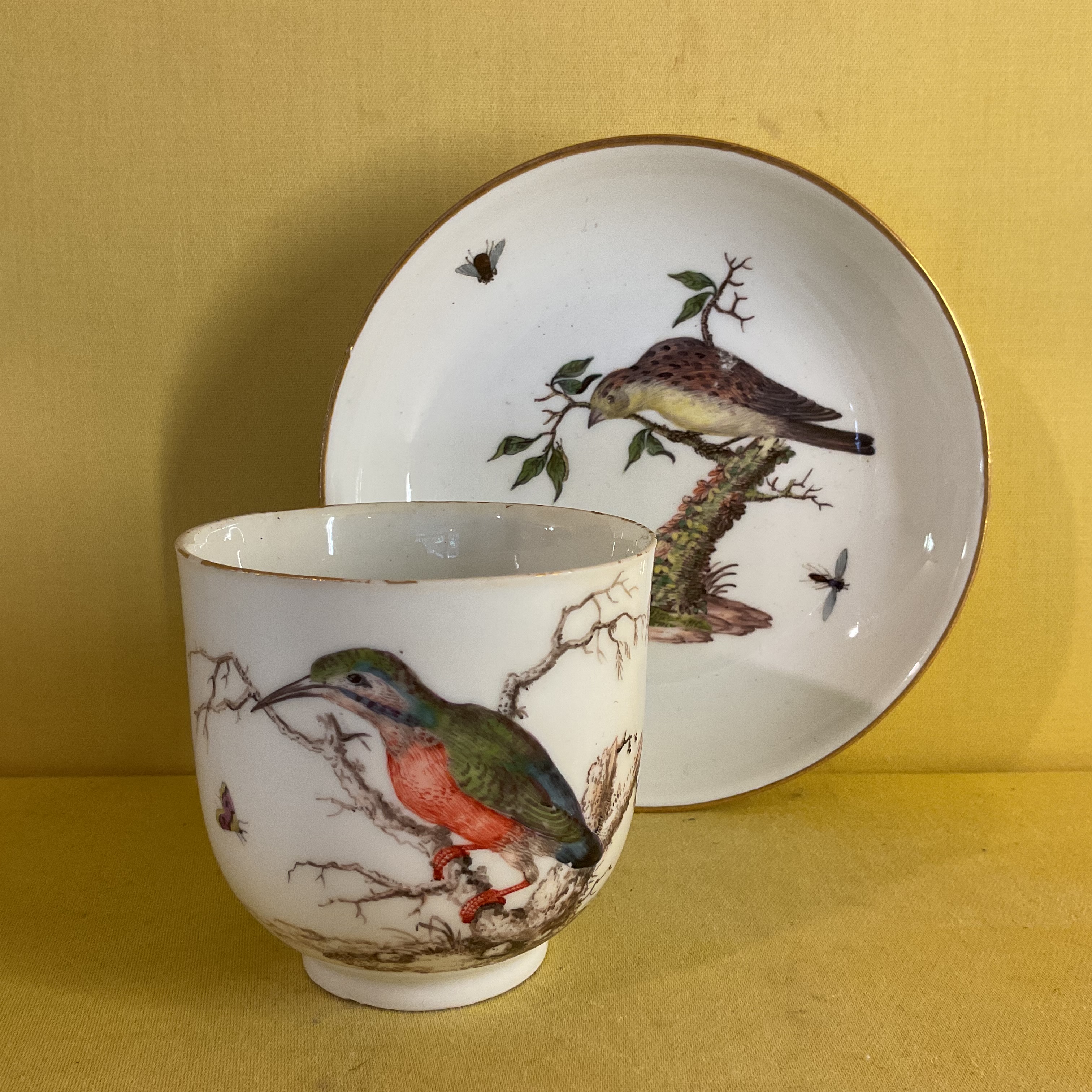 A Meissen coffee cup and saucer 