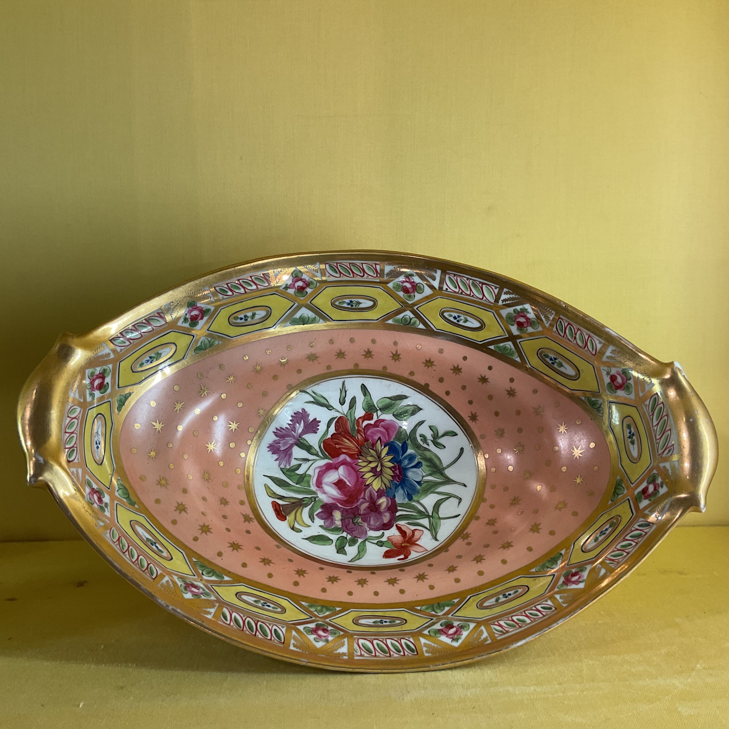 A Coalport oval centre dish