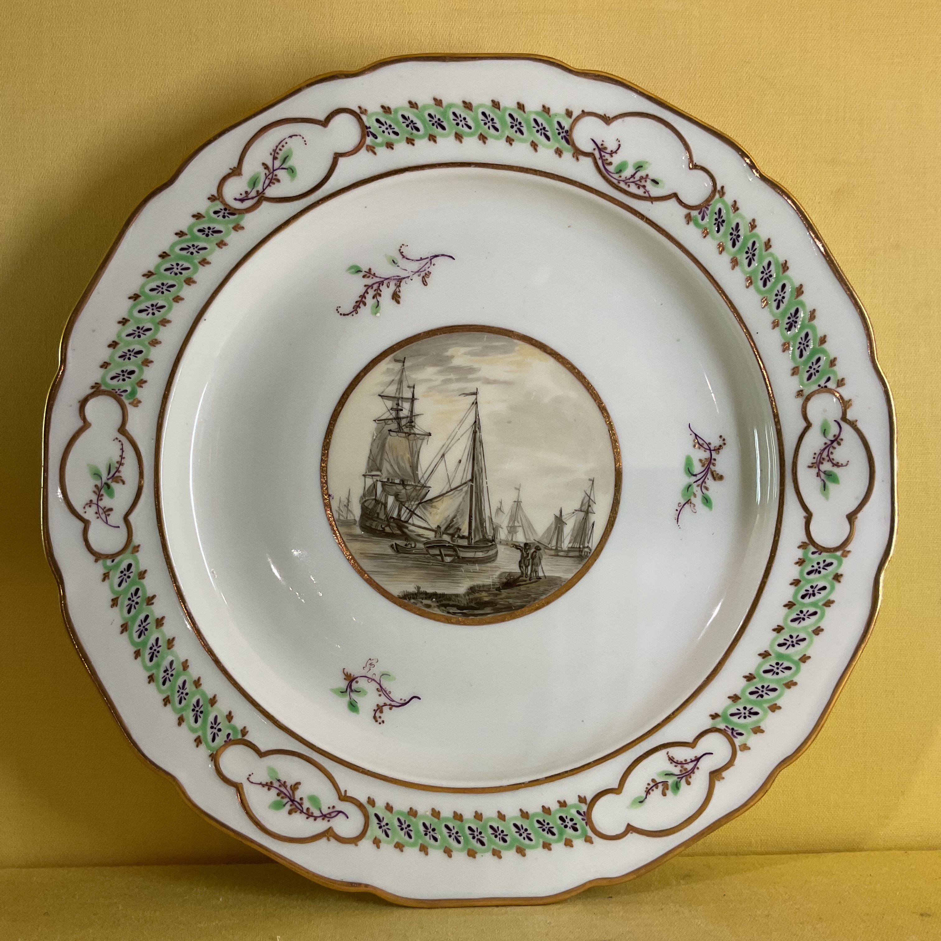 A Derby plate 